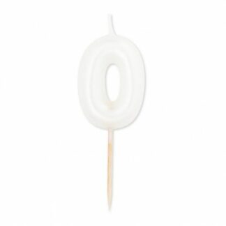 candelina pick bianco perlato numero 0