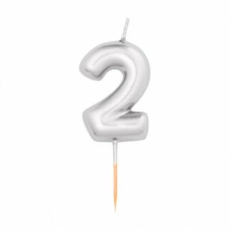 candelina pick argento numero 2