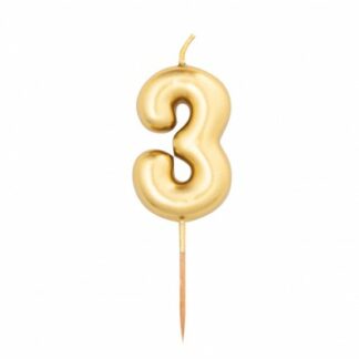 candelina pick oro numero 3