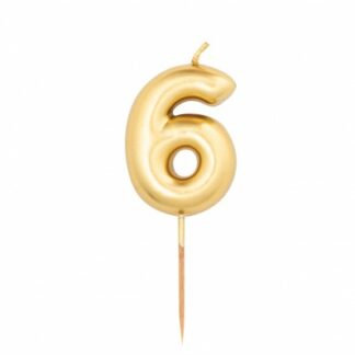 candelina pick oro numero 6