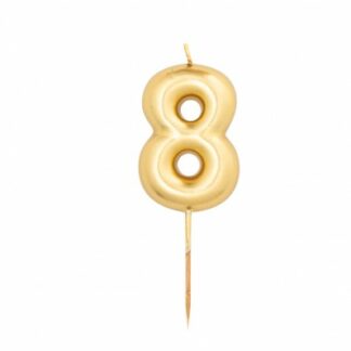 candelina pick oro numero 8
