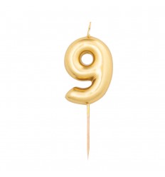 candelina pick oro numero 9