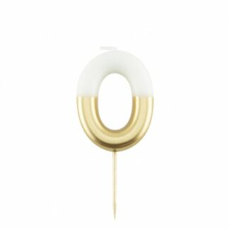 Candeline Sfumate Bianco E Oro