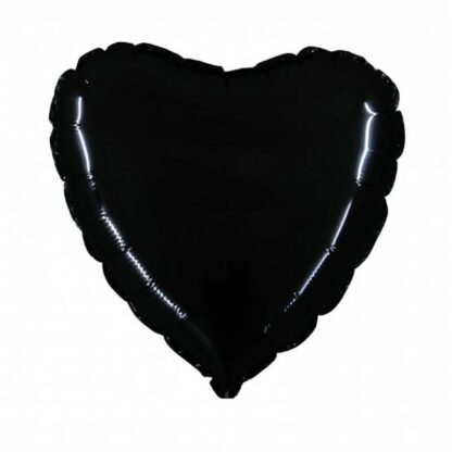 Palloncino In Mylar Cuore 18" Nero