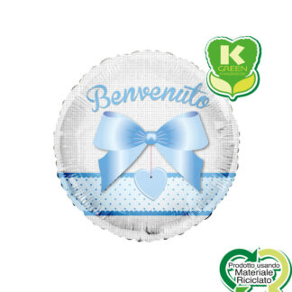 Palloncino Mylar Benvenuto Celeste