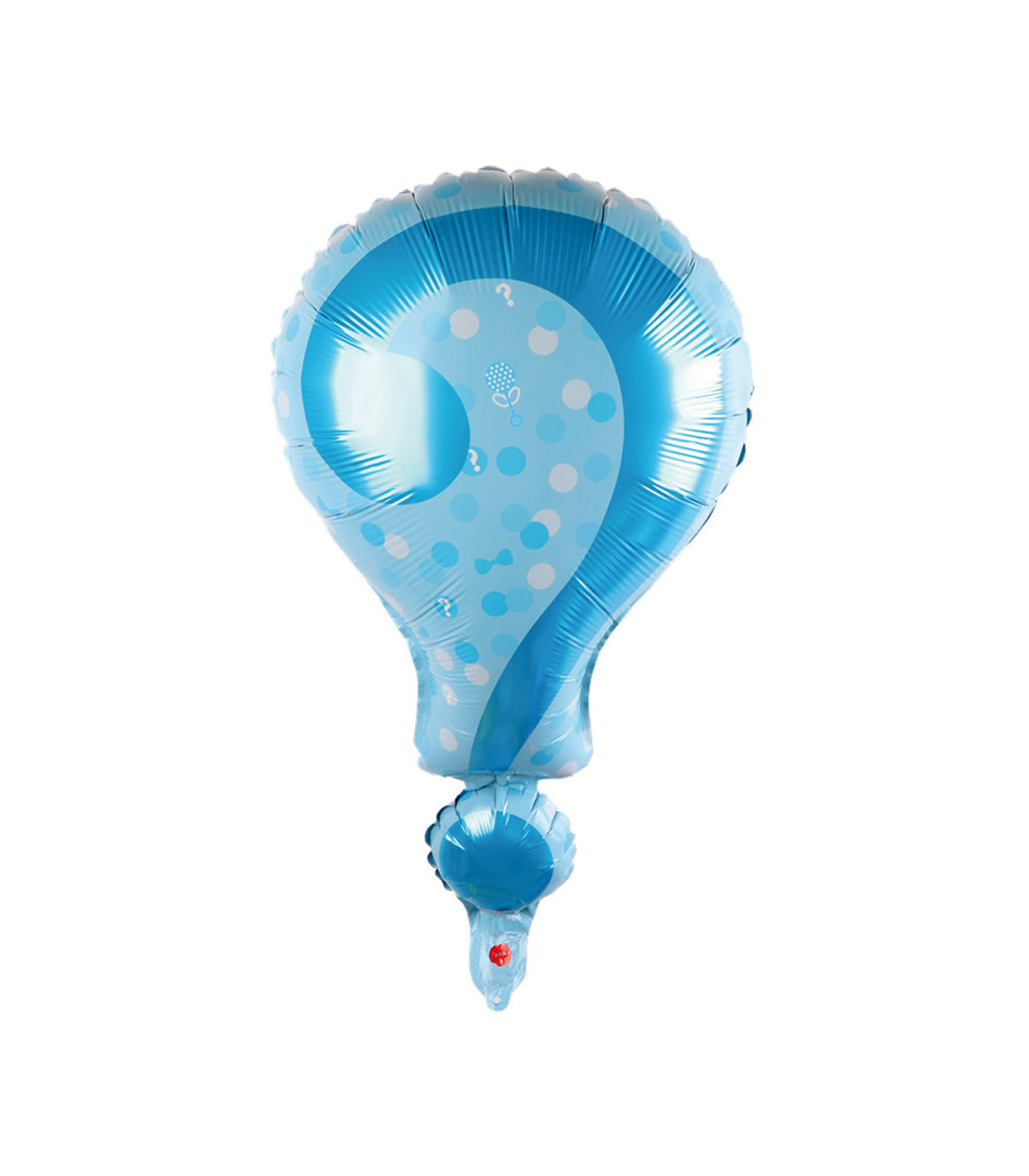 Palloncino Mylar Baby Shower Punto Interrogativo Celeste SuperShape -  ingrocartgroup