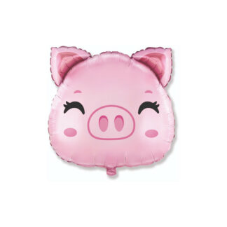 Palloncino Mylar Maiale Testa MiniShape