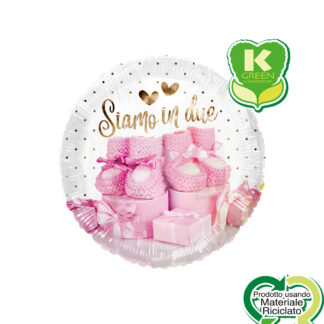 Palloncino Mylar Siamo In Due Rosa