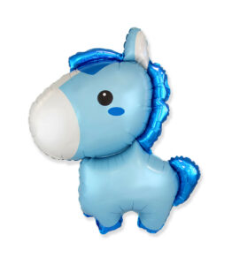 Palloncino Mylar Pony Celeste SuperShape