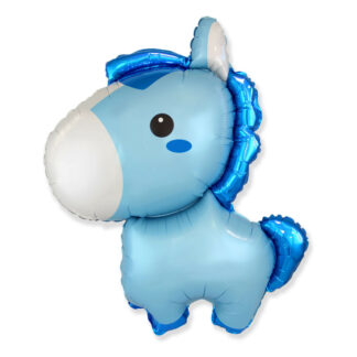 Palloncino Mylar Pony Celeste SuperShape