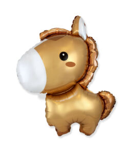 Palloncino Mylar Pony Marrone SuperShape