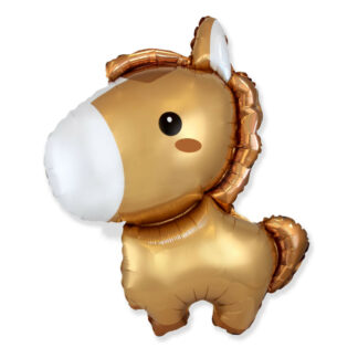 Palloncino Mylar Pony Marrone SuperShape