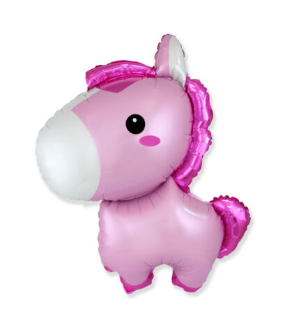Mylar Pony Rosa SuperShape