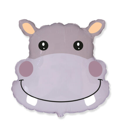 Mylar Ippopotamo Testa SuperShape