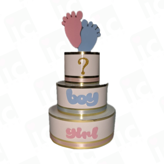 Torta finta in polistirolo Baby Shower