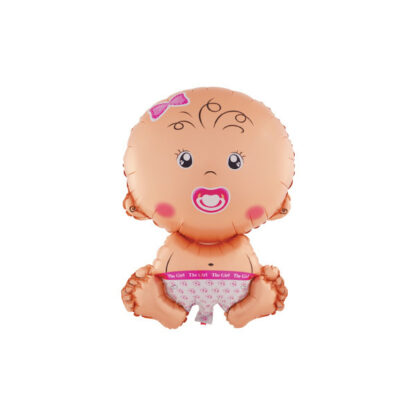 Palloncino Mylar Baby Girl Seduta MiniShape