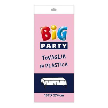 Tovaglia in plastica 137x274 cm rosa