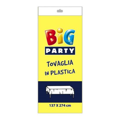Tovaglia in plastica 137x274 cm Gialla