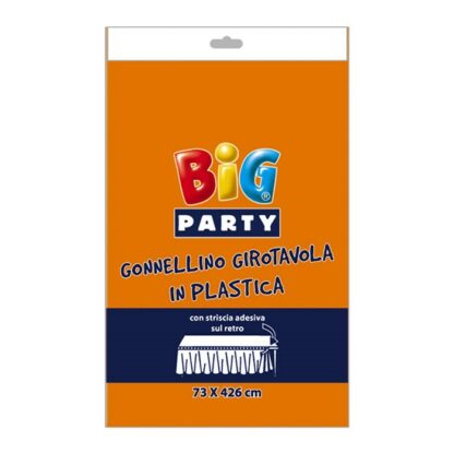 Gonnellone  in plastica 73 x 423 cm arancione