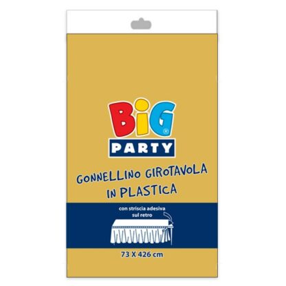 Gonnellone  in plastica 73 x 423 cm oro