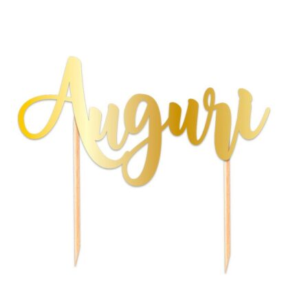 Cake topper Auguri
