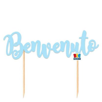 Cake topper Benvenuto