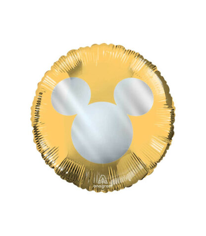 Palloncino foil tondo oro Topolino