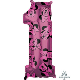 Palloncino foil numero 1 Minnie