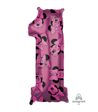 Palloncino foil numero 1 Minnie
