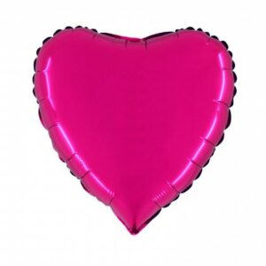 Palloncino In Mylar Cuore 18" Magenta