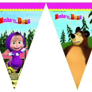 Festone bandiera Masha e orso