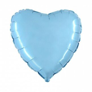 Palloncino In Mylar Cuore 18" Celeste