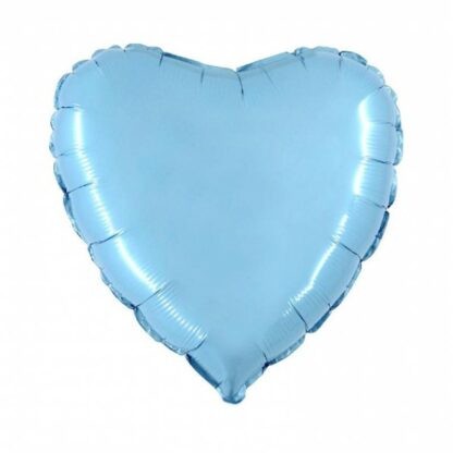 Palloncino In Mylar Cuore 18" Celeste