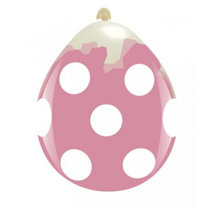 Palloncino Per Macchinario Pois Rosa