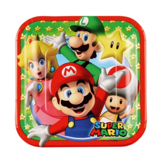 Piatti 20 cm Super Mario