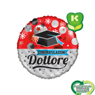 Palloncino Mylar Congratulazioni Dottore Tocco