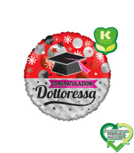 Mylar Congratulazioni Dottoressa Tocco