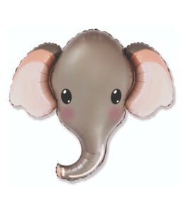 Mylar Elefante Testa Grigia SuperShape