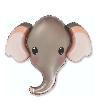 Mylar Elefante Testa Grigia SuperShape