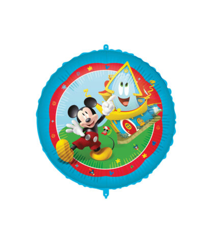 Palloncino Mylar Topolino Rock the House Pesetto Nastrino