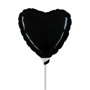 Palloncino In Mylar Cuore 9" Nero