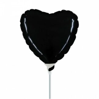 Palloncino In Mylar Cuore 9" Nero
