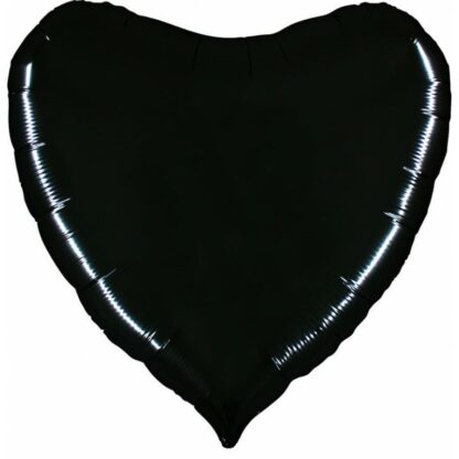 Palloncino In Mylar Cuore 36" Nera