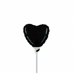 Palloncino In Mylar Cuore 4" Nero