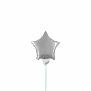Mylar Stella 4" Argento