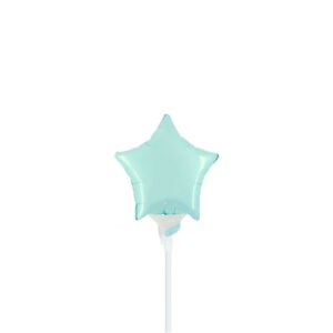 Palloncino In Mylar Stella 4" Celeste