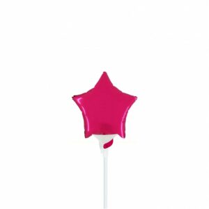 Palloncino In Mylar Stella 4" Magenta