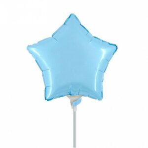 Palloncino In Mylar Stella 9" Celeste