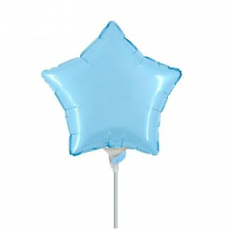 Palloncino In Mylar Stella 9" Celeste