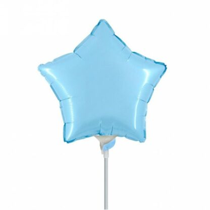 Palloncino In Mylar Stella 9" Celeste